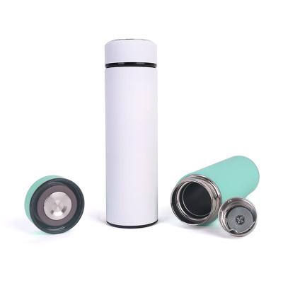 China PORTABLE Smart 500ml Water Bottle With Reminder Stainless Steel Water Bottle LED Temperature Display Vacuum Flasks for sale