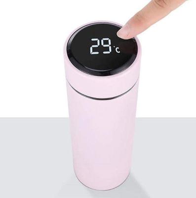 China Novelty Gift PORTABLE Vacuum Insulated Water Bottle Stainless Steel Cup Temperature Control Show Smart Cup for sale