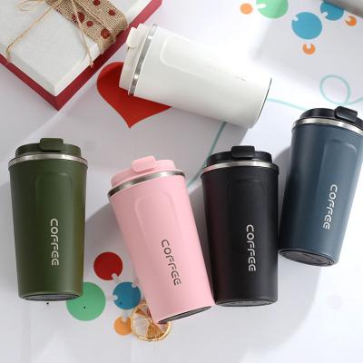 China High Quality PORTABLE Vacuum Stainless Steel Travel Insulated Coffee Mug Insulated Thermo Flask With Lid For 380ML 500ML for sale