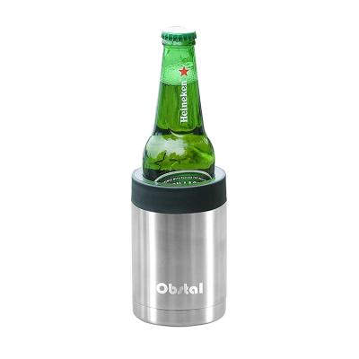 China Sustainable Beer Bottle Stainless Steel Wholesale Wall Insulated Box Double Cooler 12oz for sale