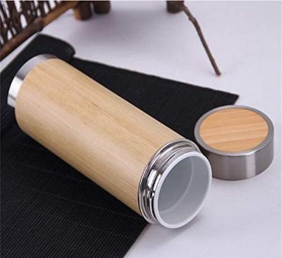 China PORTABLE Eco Friendly Vacuum Insulated Bpa Free Bamboo Water Bottle for sale