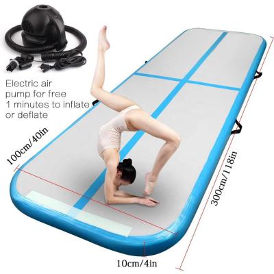 China China Gymnastics Track Inflatable Gymnastics Mat Rolling Inflatable Gymnastics Yoga Mat Air Track Mat for sale