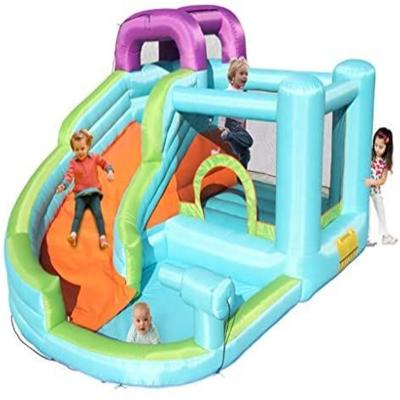 China Oxford Material Commercial Grade Inflatable Water Slides Big Bee Tree Combo Inflatable Bouncer With Water Slide Pool for sale