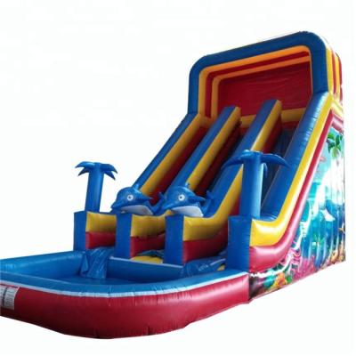 China PVC Tarpaulin New Design Mini Inflatable Water Slide For Kids, Hot Sale Water Slide Used Commercial Inflatable Water Park Slide for sale