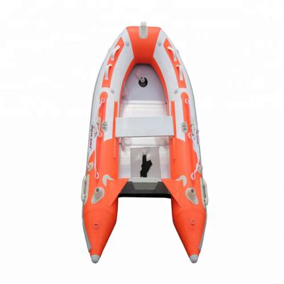 China PVC OEM Rigid Aluminum Hull Inflatable Rubber Dinghy With Electric Motor for sale