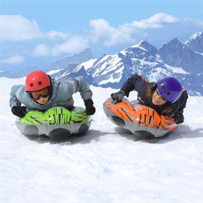 China PVC& Oxford cloth PVC inflatable product waterproofing single circle snow tube, inflatable snow ski sled for sale for sale