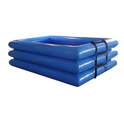 China 0.6 or 0.9mm PVC Tarpaulin Plato Large Inflatable Pool , Inflatable Spa Pool For Adult for sale