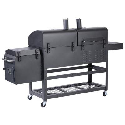 China Factory Made Hot Commercial Grill Easily Assembled Smokeless Combination Grill Charcoal and Gas BBQ Grill Sale Charcoal and Gas Grill for sale