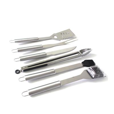 China Walmart Hot Sale Stainless Steel Tongs Knife Spatula BBQ Tools 6pcs Professional BBQ Tool Easily Cleaned for sale