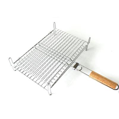 China Dustproof Outdoor BBQ Tools Non Stick BBQ Grill Wire Mesh BBQ Grill Basket BBQ Grill Net Mesh for sale