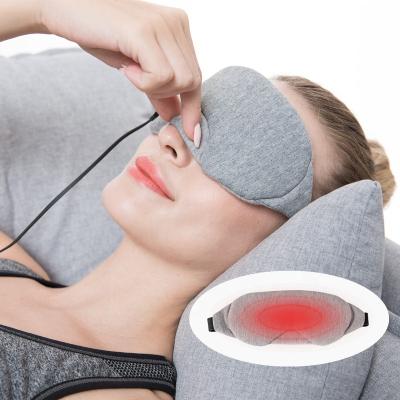 China Anti-Puffiness Color Box Package Factory Supply OEM USB Power Supply Silk Eye Mask for sale