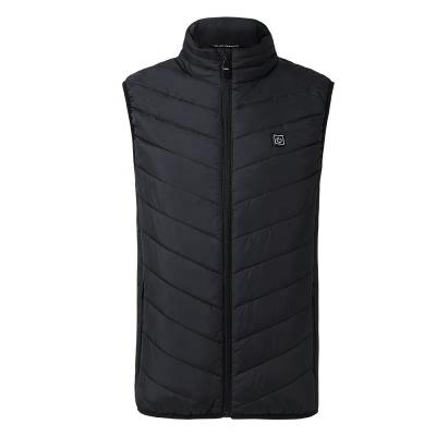 China 2021New Design Electric Warm Men's Heated Vest Windproof Winter Breathable Thermal Vest With Battery Pack for sale