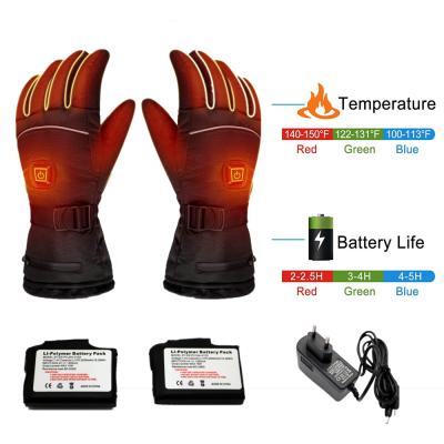 China 2021 ODM OEM Windproof Therapy Outdoor Electric Heating Gloves With Soft Waterproof Warm Lithium Battery Rechargeable Touch Screen for sale