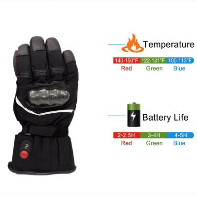 China Windproof Lithium Battery Powered Heating Glove With USB Adjustable Heat Electric Heating Element For Winter Sport for sale