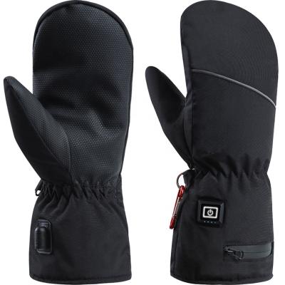 China Heated Windproof Mittens Gloves With Battery 7.4v 8.4v 5v USB 12v Volt 2600mah 4000mah 5000mah Heating Switch Controller Operated for sale