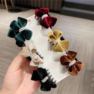 China Women Girl Daliy Life Hair Accessories New Trendy Korea Velvet Crabs Hair Accessories Sweet Women Girls Hair Clips Small Lovely Shark Hair Claw Cute Kid Bang Hairpin for sale