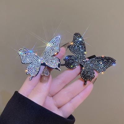 China Women Girls Hair Decoration New Shiny Crystal Hairpin Luxury Rhinestones Women Girl BB Hair Clips Barrettes Sweet Bridal Side Clip Headwear Hair Accessories for sale