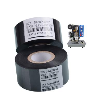 China DY-8/HP-241B/HP-241 Coder 25mm 100M due date printing machine ink hot roll foil hot roll foil ribbon for sale