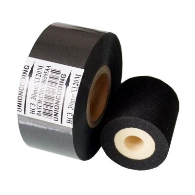 China UNIONCODING 25mm Black 100M Machine Clear Auto Coding Tape for sale