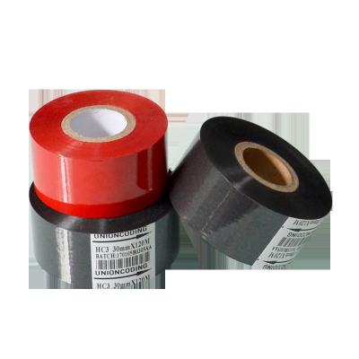 China UNIONCODING original stamping foil 25mm *100M black ribbon for HP341B expired hot date printer foil roll for sale