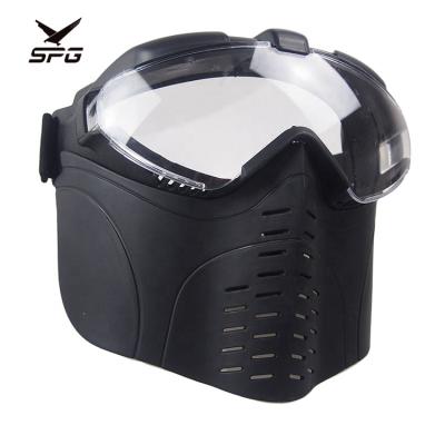 China Durable Hot Sale Archery Protective Gear Combat SPG Face Mask Black Custom Helmet for sale