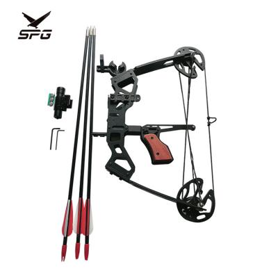 China Outdoor Car Mini Compound Bow Set SPG Durable Hot Selling Archery Bow and Arrows Set for Adults for sale