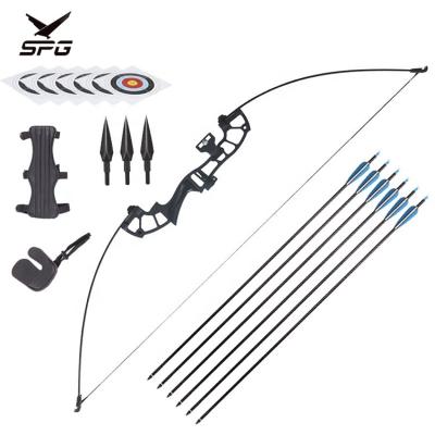 China Outdoor Sport SHOOTING Archery Set 40-50 Pounds Professional Hunting Recurve Archery Set With Arrow Tip for sale