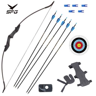 China Outdoor Shooting Left and Right Hand SPG Maker Archery Full Package Shooting Bow Recurve Archery Set for sale