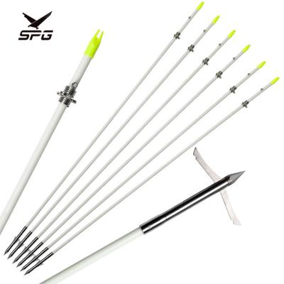 China New Durable 8mm SPG Solid Fish Archery Shot Recurve Compound Pulley Bowfishing Arrows for sale