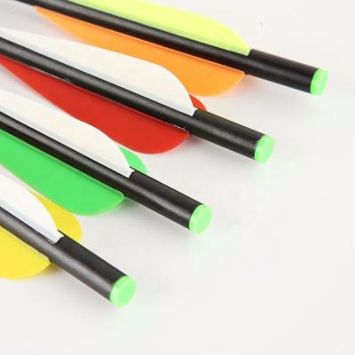 China SPG Hunt Hunting Practice 3 Colored Arrow Archery Target Shooting Screw-in Point Fiberglass Arrow for sale