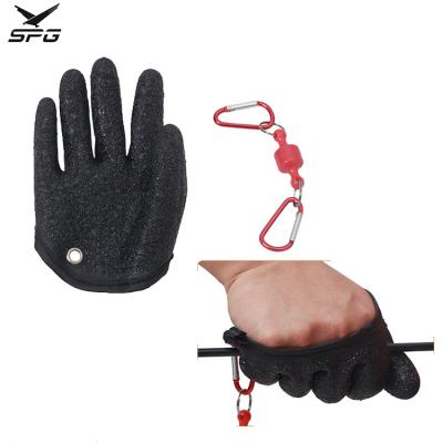 China Hunting SPG Archery Archery Shooting Left Gloves and Right Outer Arrow Puller Glove With Magnetic Buckle for sale