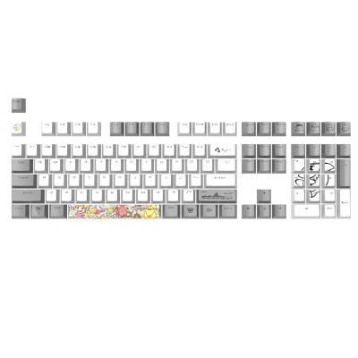 China 2020 Hot New 114keys PBT Sublimation Optical Wear Resistant Keycaps With OEM Custom For Mechanical Game 114 Cable Optical USB 1.0 Keys for sale