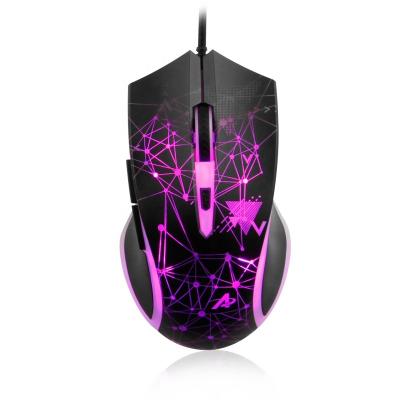 China Four-Color Breathable AJAZZ AJ119 E-sports RGB Gaming Gaming Black Lightweight PC Wired Mouse For Gamer Gamer DPI USB Optical Mouse for sale