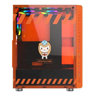 China Three New Magnetic Nets Suction Computer Game Model Desktop ATX Case With 3 Side Transparent RGB/with240 Water-cooling/glass Fans/USB 3.0 for sale