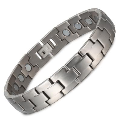 China Fashionable Classic Strong Magnetic Neodymium Magnet Titanium Energy Bracelet for sale