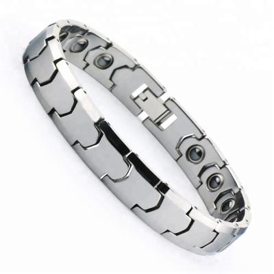 China Trendy Wollet Fashion Plating Coffee Germanium Therapy Bio Tungsten Magnetic Bracelet for sale