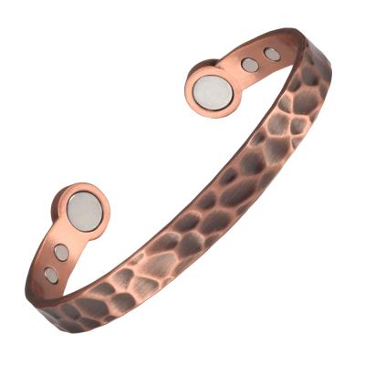 China Wollet CLASSIC Men's Bracelet Arthritis Pure Copper Pain Relief Therapy Healthy Copper Magnetic Bracelet for sale