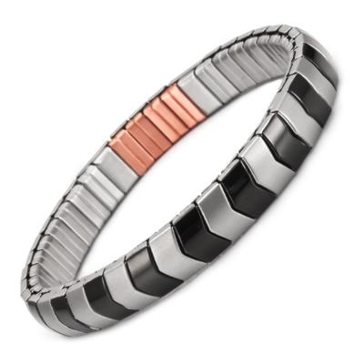 China New Design CLASSIC Flexible Magnetic Therapy Stainless Steel Wollet Elastic Bracelet For Women And Girls for sale