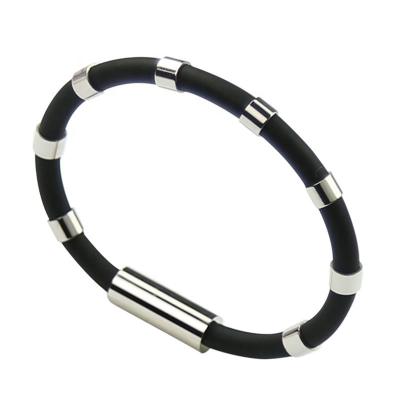 China Wollet CLASSIC Anti-Static Bracelet Therapy Health Negative Silicone Ion Bracelet for sale