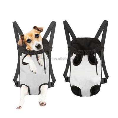 China Customized Empty Breathable Logo Printable Puppy Sling Sublimation Pet Carrier Backpack for sale