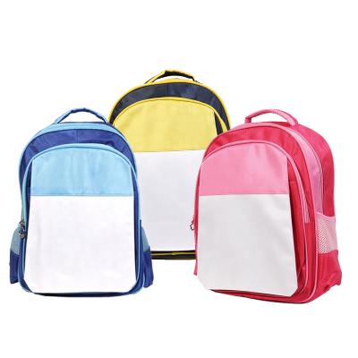 China Custom High Quality Waterproof Logo School Bag Sublimation Blank Child Backpack for sale