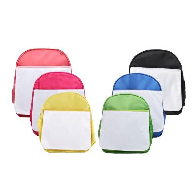 China Customized Promotional Waterproof Logo Printable Kid School Shoulder Bag Sublimation Children Empty School Bag for sale