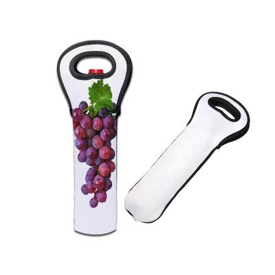 China OEM Promotional Sublimation Wine Blank Wine Bag Logo Printable Neoprene Wine Bag for sale