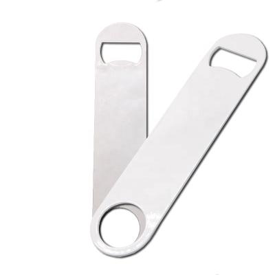 China Rectangle Shape Customized Logo Printed Metal Bottle Openers Sublimation Rectangle Empty Bottle Opener for sale