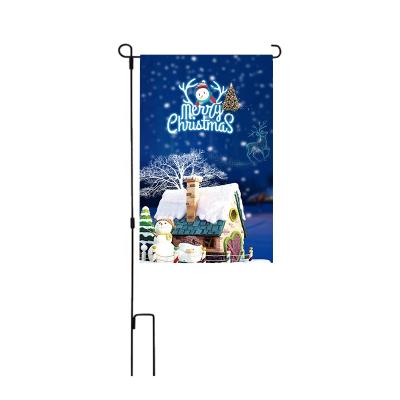 China Cheap Education OEM Design Double Layer Polyester Garden Flags Sublimation Blank Yard Flag for sale