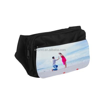 China Fashion New Fashion Personalized White Logo Sports Belt Bag Waist Bag Sublimation Fanny Pack for sale