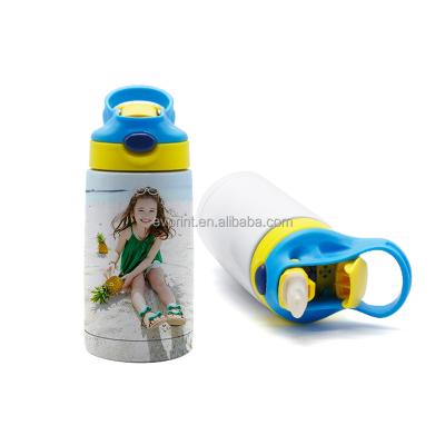 China PORTABLE White 350ml Logo Printable Kid Tumbler Gift Sublimation Promotional Child Thermos for sale