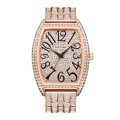 China Popular Luxury Hip Hop Men's Watches Iced Out Diamond Watch Hip Hop Jewelry Luxury Wristwatch Gifts for sale