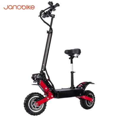 China Free Shipping Europe Janobike T85 Men Moped Adult Tire 60V2800W*11 Inch Electric Scooters Double Fat Scooter 2 Sets Motor E for sale