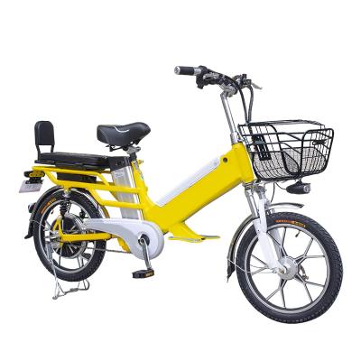 China Wholesale China Factory Purchase Electric Bicycle Ebike Iron Frame Lithium Battery Two Seat 18 Inch Carbon Steel Electric Bike 48V 10.4ah Q3 for sale